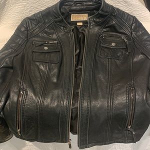 Large Micheal Kors leather jacket